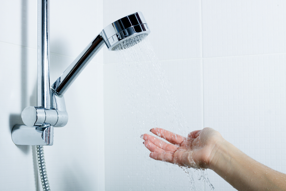 Ducha con baja presión
