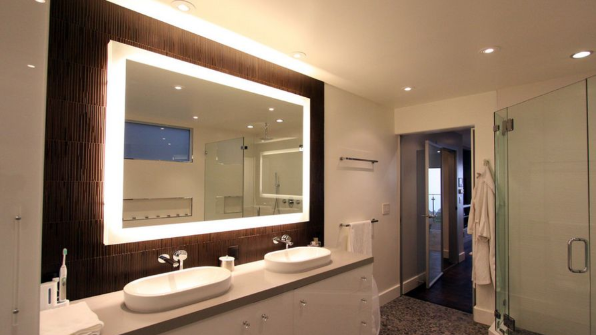 iluminación en el baño