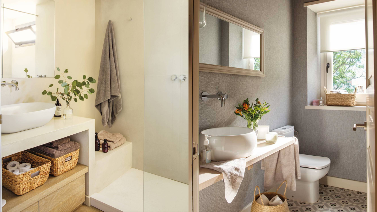 decorar un baño pequeño