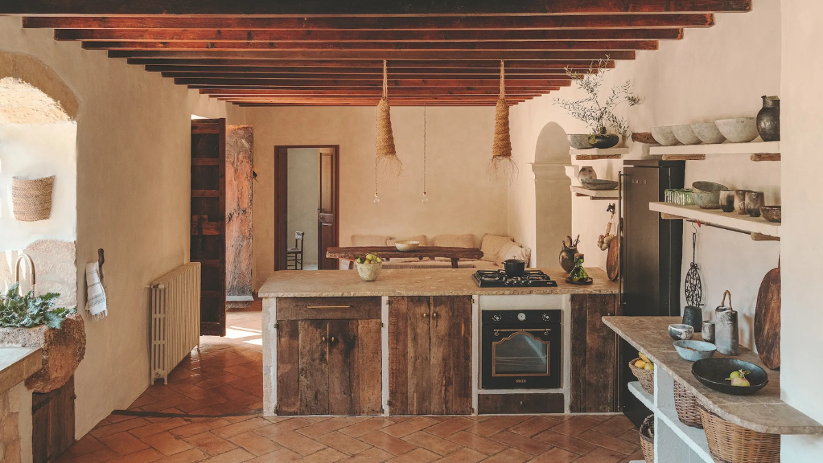 Estilo rústico en la cocina