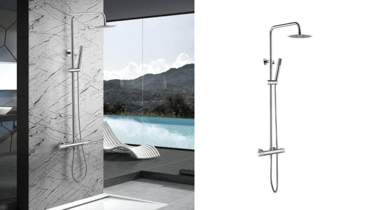 Columna de ducha para baños pequeños