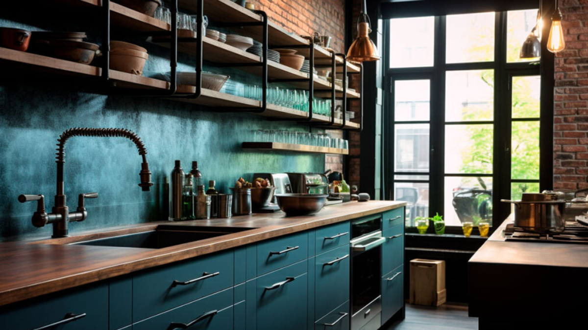 cocina estilo industrial