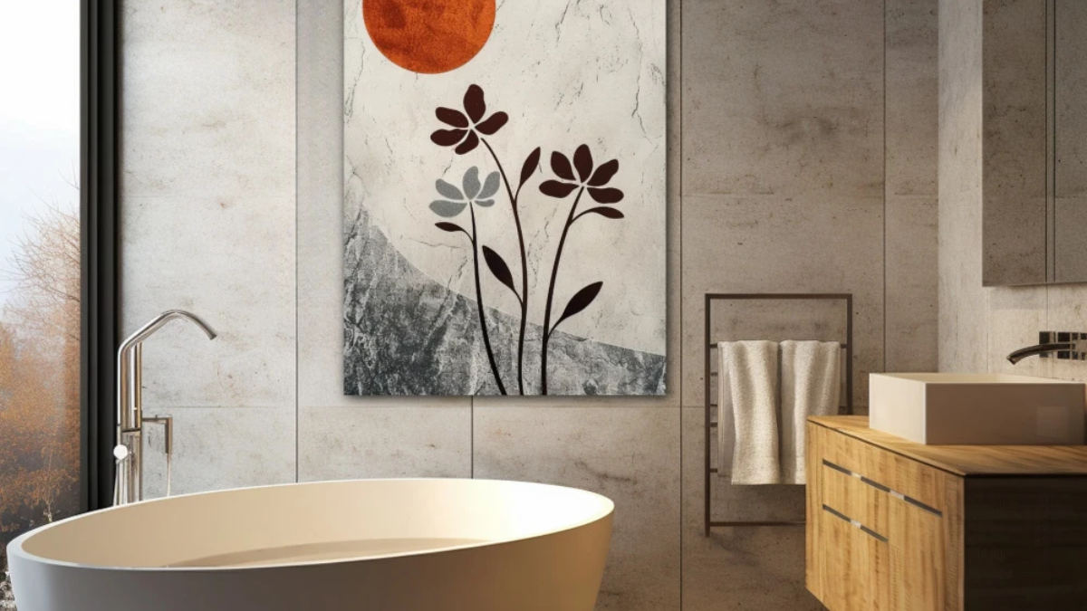 decorar con cuadros el baño