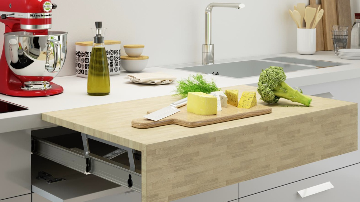 ahorrar espacio en cocinas pequeñas