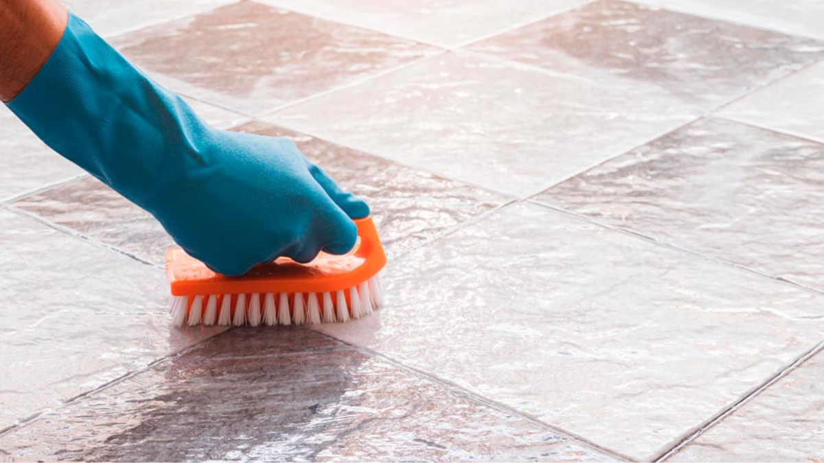 limpiar las juntas del suelo