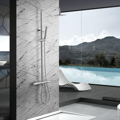 Conjunto de ducha termóstatico mod. LINE
