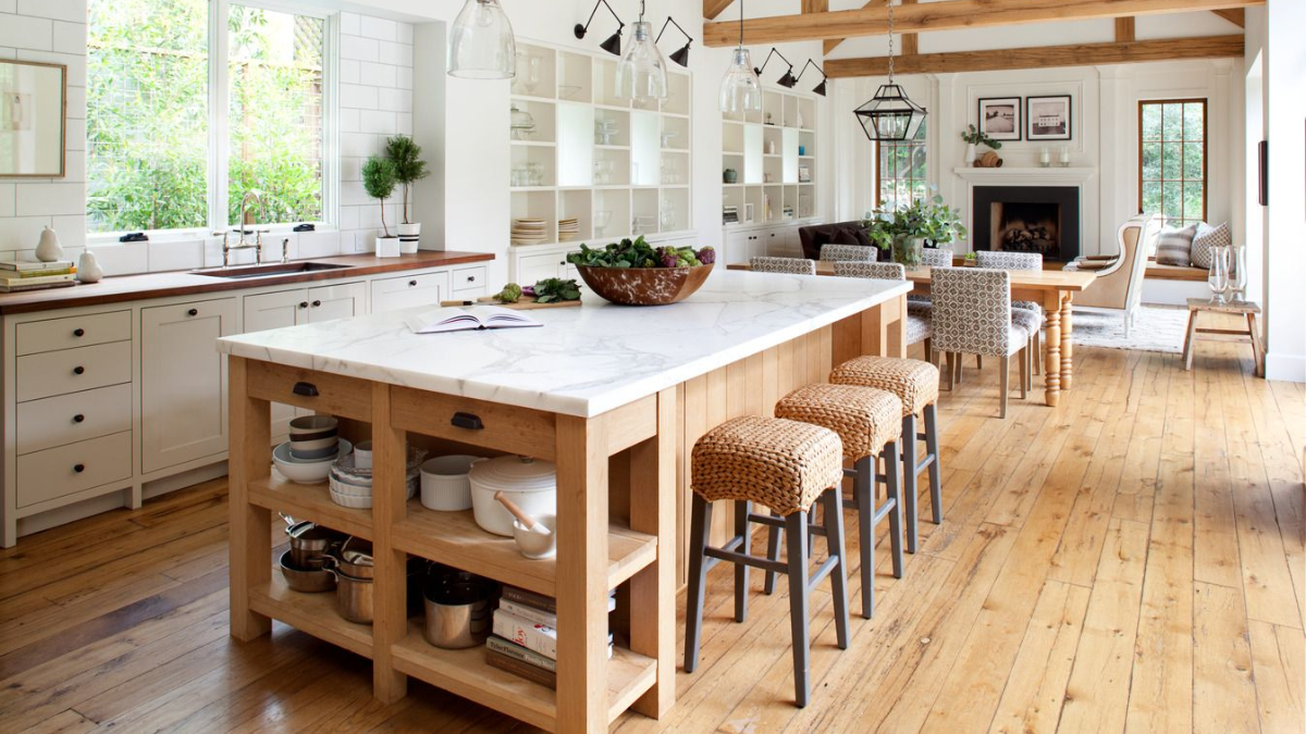 cocina abierta al salón