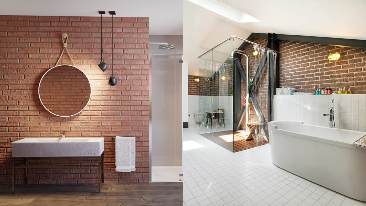 estilo industrial en el baño