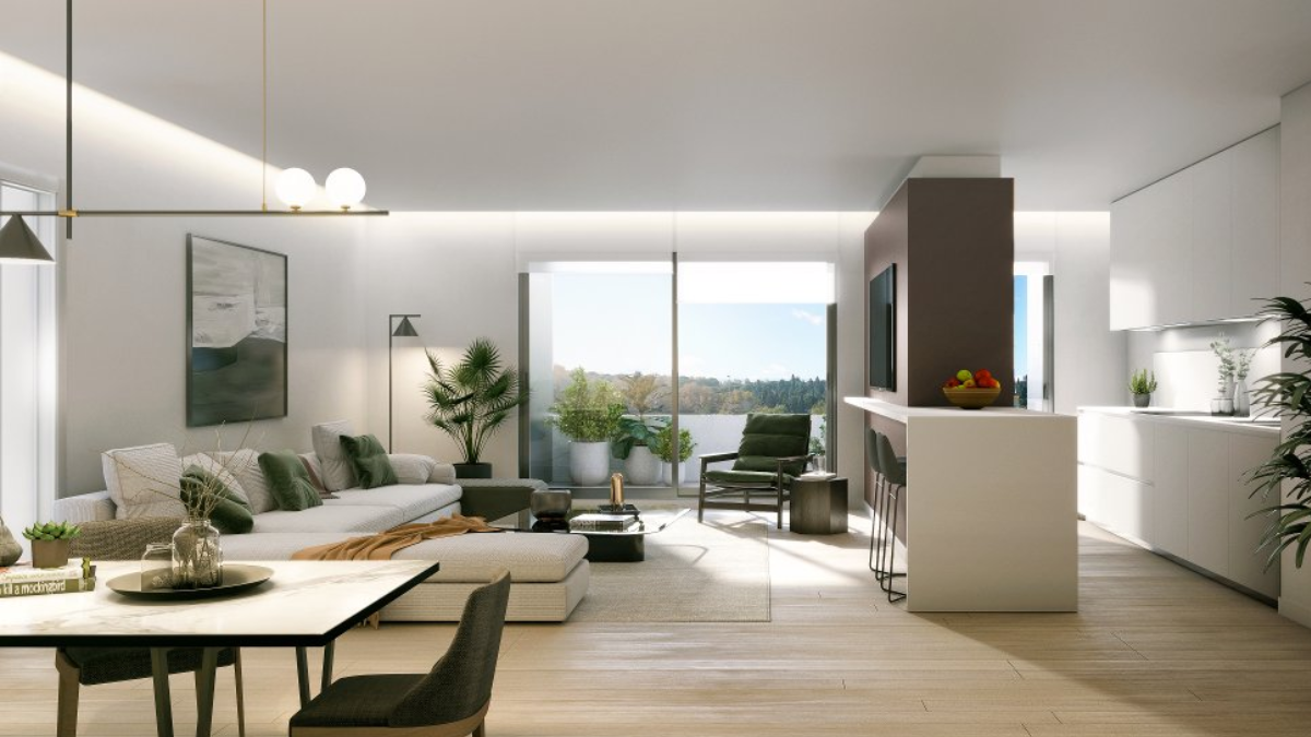 cocina abierta al salón