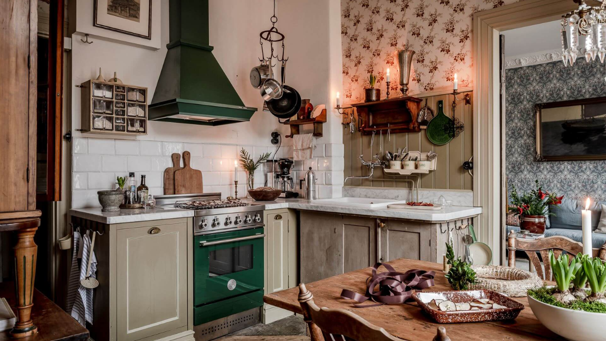 cocina de estilo vintage